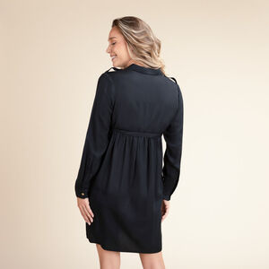 Vestido camisa de embarazo y lactancia en lyocell 