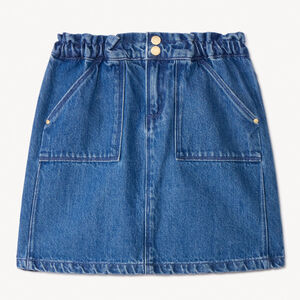 Falda corta de denim para niña  Main Falda corta de denim para niña