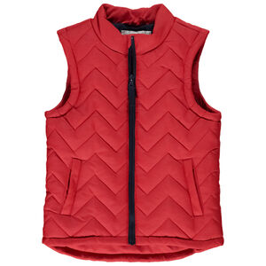 Doudoune sin mangas acolchada zigzags para bebé niño 