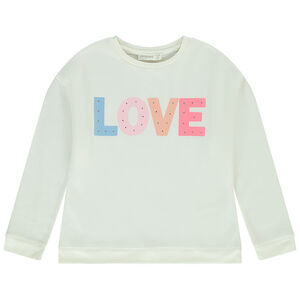 Sweat fantaisie en molleton pour fille Main Sweat fantaisie en molleton pour fille