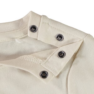 Camiseta de manga larga con parches de rizo para bebé niño 