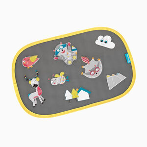 Set de 2 pares de parasoles para coche con stickers de montaña 