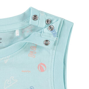 Camiseta sin mangas print fantasía para bebé niño 