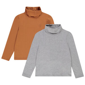 Pack de 2 sueteres cuello alto de algodón bio Main Pack de 2 sueteres cuello alto de algodón bio