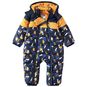 Mono largo de esquí con forro de micropolar y estampado gráfico 