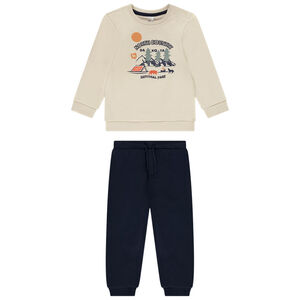 Conjunto de jogging de felpa con estampado fantasía para bebé niño 