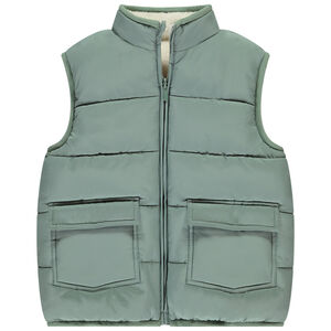 Doudoune sin mangas reversible para niño 