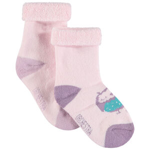 Pack de 2 pares de calcetines erizo/búho punto jacquard 