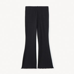 Legging côtelé et évasé finition ondulée pour fille  Main Legging côtelé et évasé finition ondulée pour fille