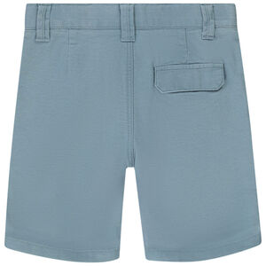 Bermudas lisas con apliques y solapas niño 