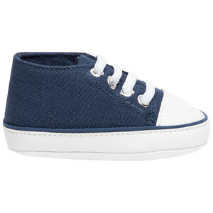 Zapatillas altas de lona con cordones para bebé niño  Main Zapatillas altas de lona con cordones para bebé niño