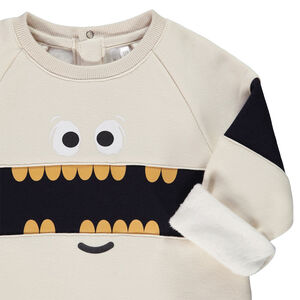 Sudadera en lana multicapas con print divertido para bebé niño 