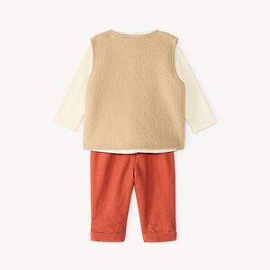 Conjunto de 3 piezas para bebé niño: chaleco + pantalón + camiseta 