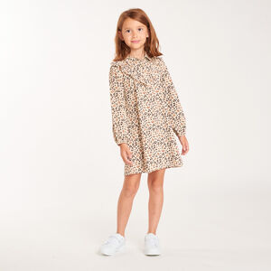 Ropa de niña tipo camisa con estampado de leopardo 