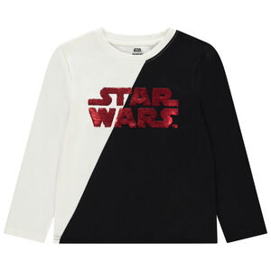 Camiseta de manga larga con lentejuelas mágicas de Star Wars para niño 