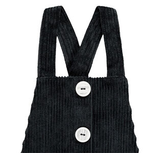 Pelele corto de terciopelo para niña 