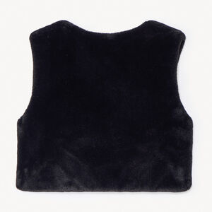 Chaleco polar sin mangas de pelo sintético liso para niña 