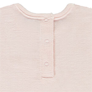 Conjunto de pijama largo de terciopelo con estampado de dinosaurios para niña. 