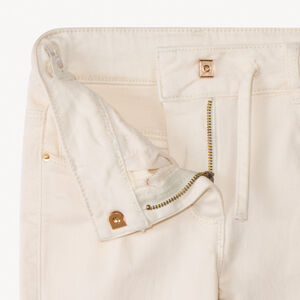 Vaqueros anchos lisos con cordón para niña 