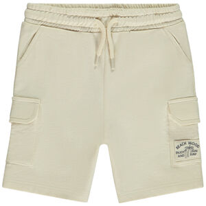 Bermudas de felpa lisa estilo cargo para bebé niño 