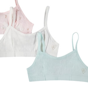 Pack de 3 sujetadores de jersey niña 