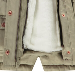 Parka 2 en 1 con forro de piel sintética para bebé niña  Main Parka 2 en 1 con forro de piel sintética para bebé niña