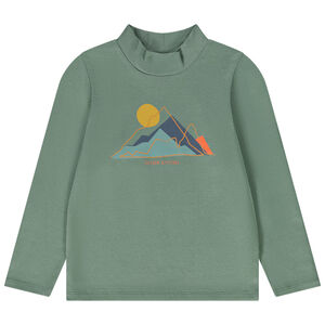 Camiseta de cuello alto con estampado fantasía para niño 