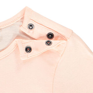 Camiseta de manga corta con mensaje para bebé niña 