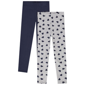 Lot de 2 caleçons uni/imprimé pour fille Main Lot de 2 caleçons uni/imprimé pour fille