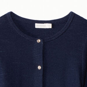 Gilet manches longues en tricot uni pour fille   Main Gilet manches longues en tricot uni pour fille