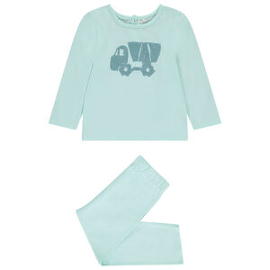 Conjunto de pijama largo de punto estampado para bebé niño 