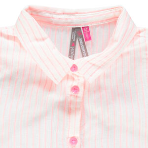 Chemise sans manches à rayures et liens à nouer  