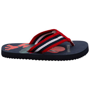 Chanclas con tira de rayas y estampado de Spiderman Main Chanclas con tira de rayas y estampado de Spiderman
