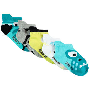 Pack 5 pares calcetines cortos motivos fantasía 