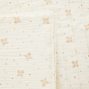 Couverture matelassée en tetra 100 x 100 cm TOG 2 Douce Hirondelle écru 