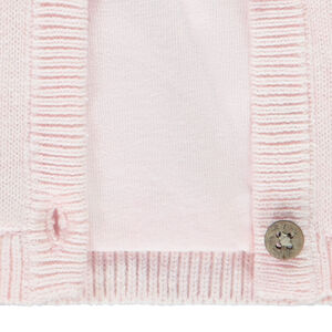 Chaleco de punto de manga larga para bebé niña 