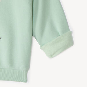 Sudadera de felpa con estampado floral para niña 