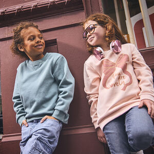 Sudadera de felpa cepillada lisa para niño 