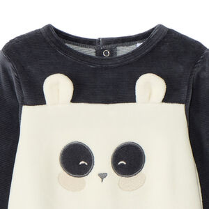 Pelele de terciopelo fantasía para bebé niño 