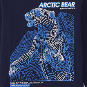 Camiseta de manga larga con estampado fantasía oso para niño 