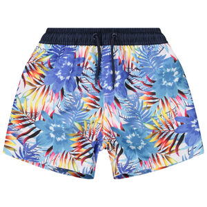 Short de bain imprimé végétal pour garçon 