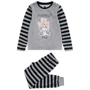 Pyjama en velours print Tom & Jerry pour enfant garçon 