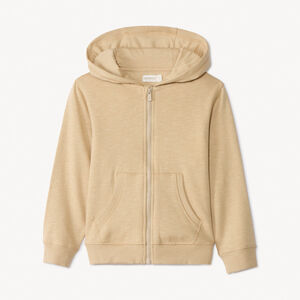 Chaleco de felpa slub liso con capucha para niño  Main Chaleco de felpa slub liso con capucha para niño