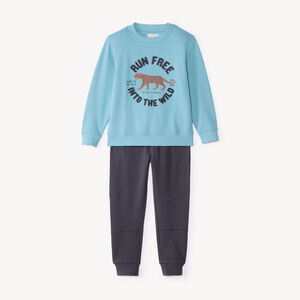 Conjunto de chándal para niño con estampado de fantasía 