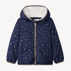 Cortavientos acolchado con estampado de estrellas para niña  Main Cortavientos acolchado con estampado de estrellas para niña