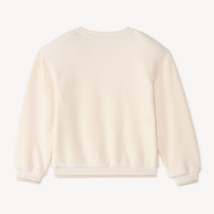 Sudadera polar semi oversize para niña 