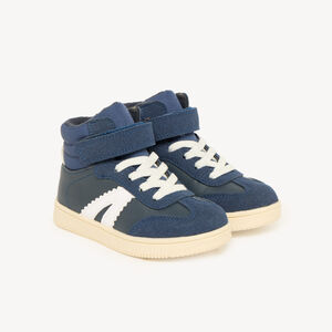 Zapatillas altas para niño con cordones y velcro 