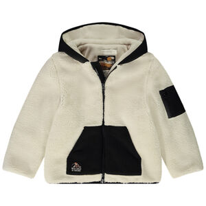 Chaqueta con capucha bicolor para niño 