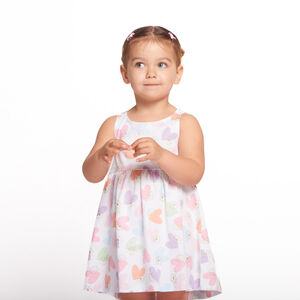 Vestido sin mangas con estampado fantasía para bebé niña 