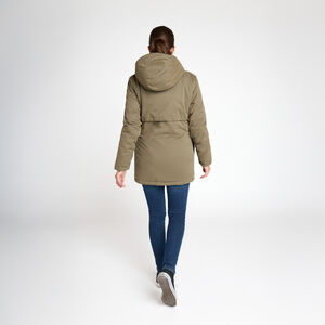 Parka de embarazo evolutiva con forro de sherpa 